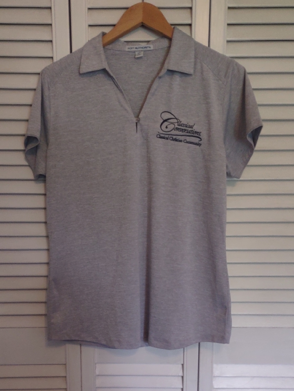 EUC Port Authority Classical Conversations Branded Women's Polo Size M L